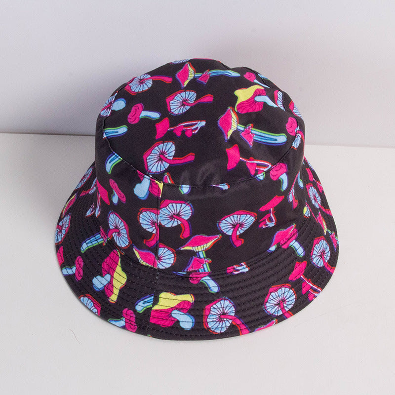 Venta al por mayor Tie Dye sombrero de cubo de poliéster de doble cara